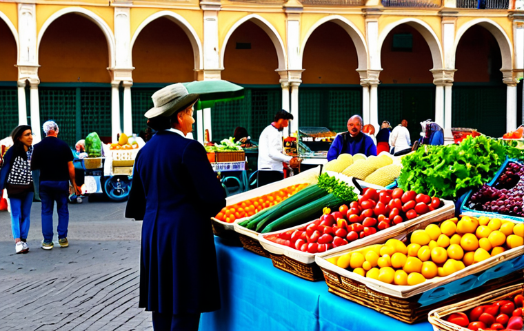 글루텐 프리 맞춤형 영양 식단 설계하기 - **

A vibrant farmers market scene in Seville, Spain.  A friendly, fully clothed vendor with perfect...
